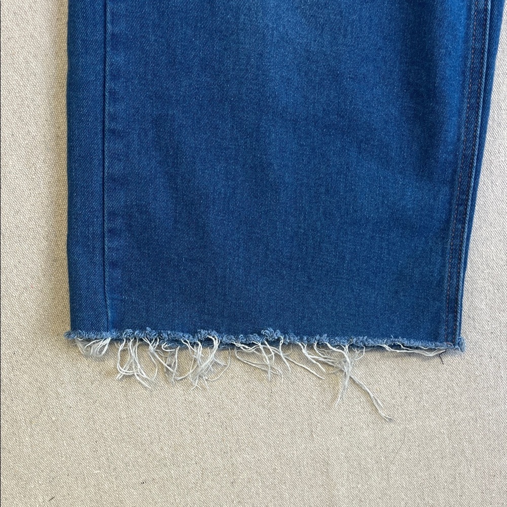 Celebrity Pink Wide Leg Crop Jeans Womens 3/26 Drawstring Raw Hem - Picture 4 of 10